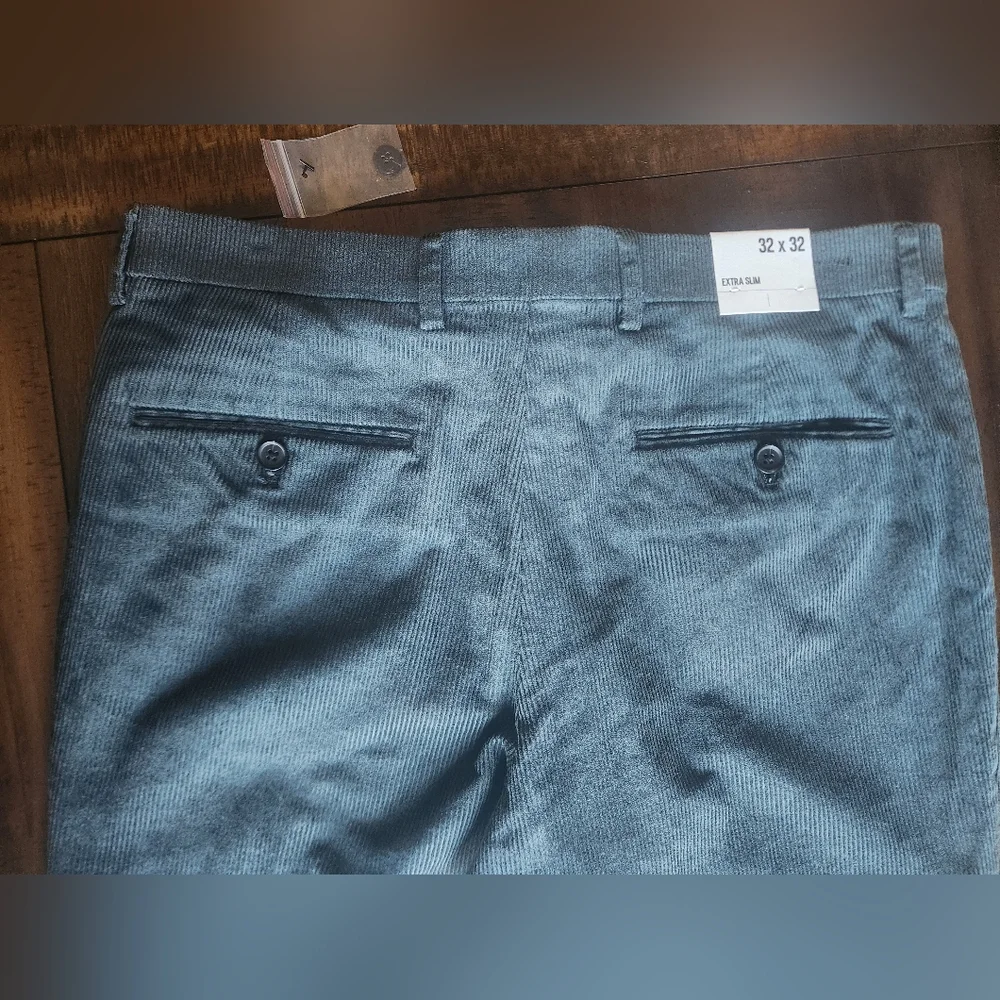 NWT Express Teal Corduroy Dress Pants for Men 32X32